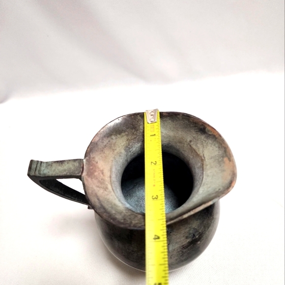 Antique Pewter Silver Pitcher - Picture 13 of 13